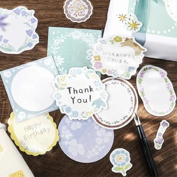 Writable Memo Stickers - Blue - Techo Treats