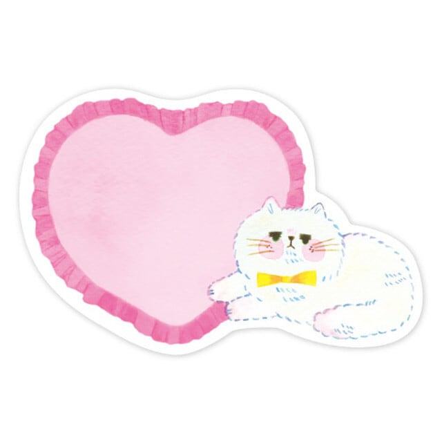 Yoko Die-cut Mini Card - Big Heart - Papier Platz - Default Title by Techo Treats Stationery