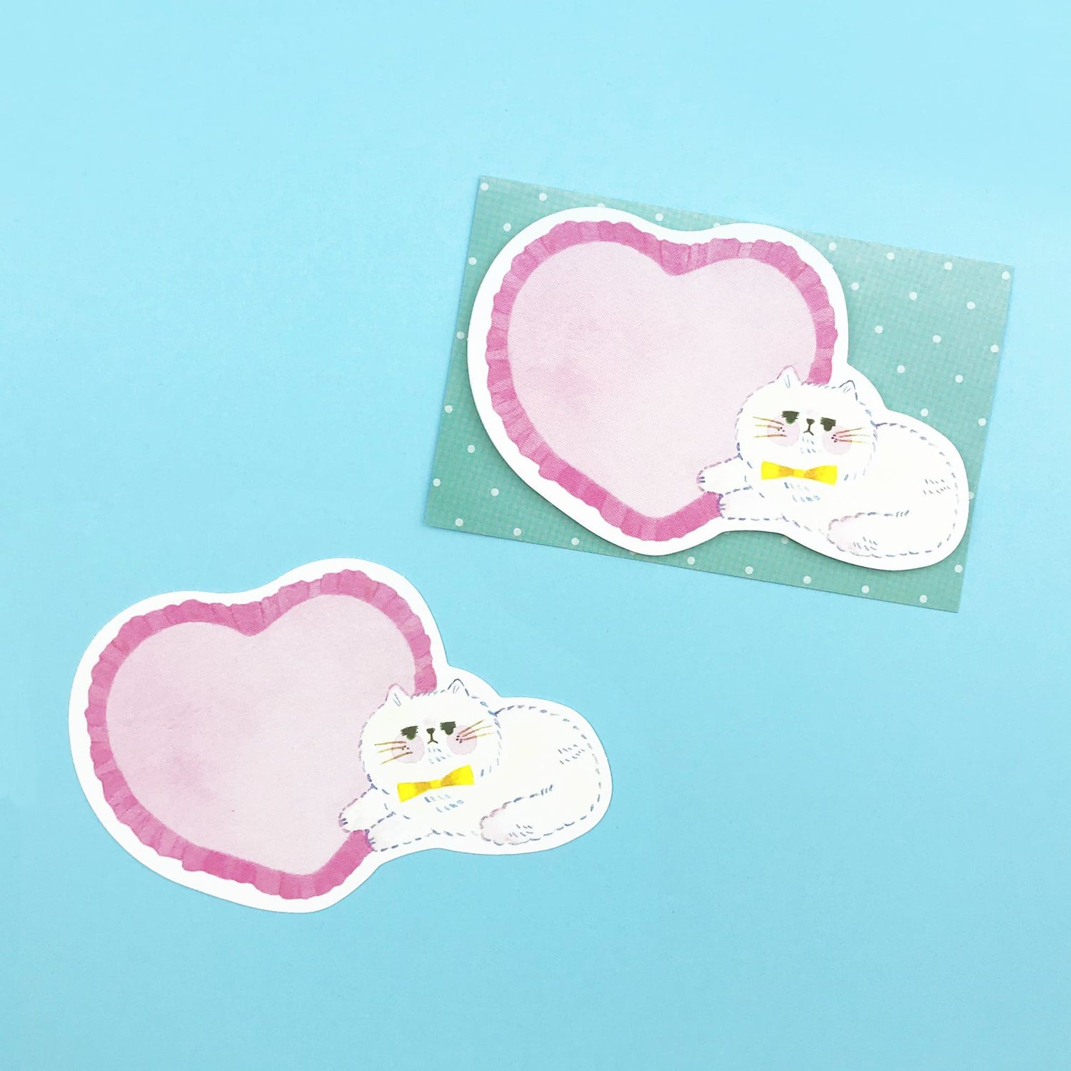 Yoko Die-cut Mini Card - Big Heart - Papier Platz - Default Title by Techo Treats Stationery