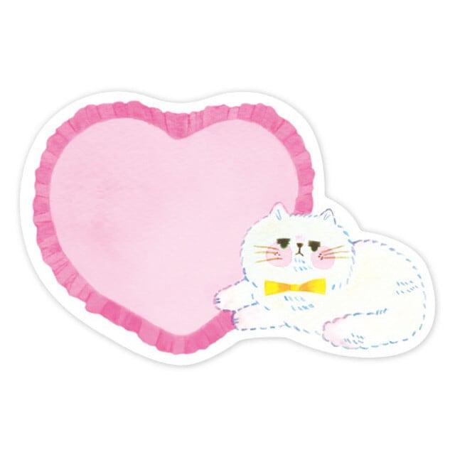 Yoko Die-cut Mini Card - Big Heart - Techo Treats