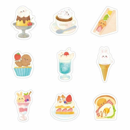 YOKO Flake Seal - Animal Cafe - Papier Platz - Default Title by Techo Treats Stationery