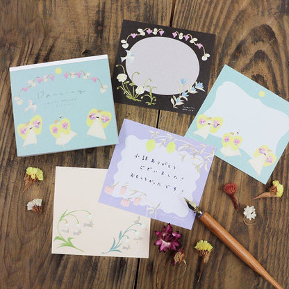 Yuka Hiiragi Block Memo - Dancing - cozyca products - Default Title by Techo Treats Stationery