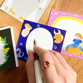 Yuka Hiiragi Block Memo - Night - cozyca products - Default Title by Techo Treats Stationery