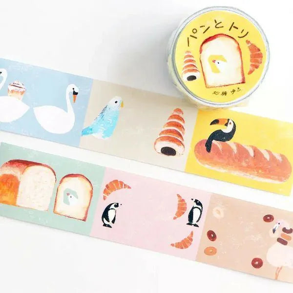Yuki Sato Roll Sticky Notes - Bread and Birds - TEGAMISHA - Default Title by Techo Treats Stationery
