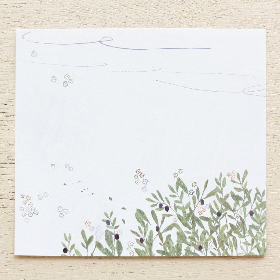 Yuko Omori Block Memo - Michikusa Bana - cozyca products - Default Title by Techo Treats Stationery