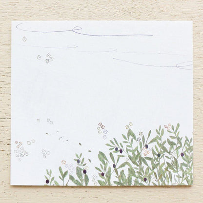 Yuko Omori Block Memo - Michikusa Bana - cozyca products - Default Title by Techo Treats Stationery