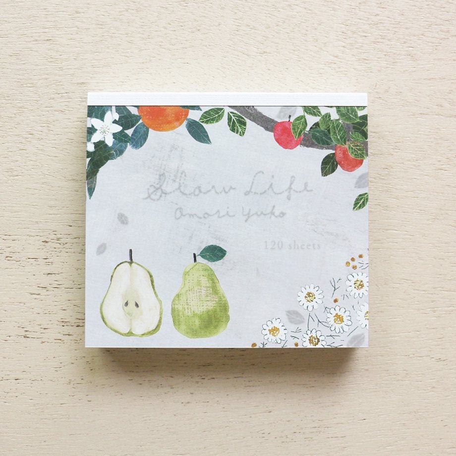 Yuko Omori Block Memo - Slow Life - cozyca products - Default Title by Techo Treats Stationery