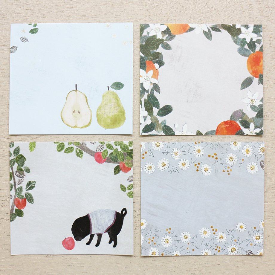 Yuko Omori Block Memo - Slow Life - cozyca products - Default Title by Techo Treats Stationery