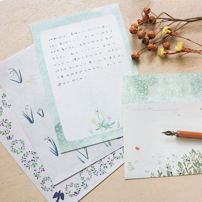 Yuko Omori Letter Pad - Michikusa Bana - cozyca products - Default Title by Techo Treats Stationery