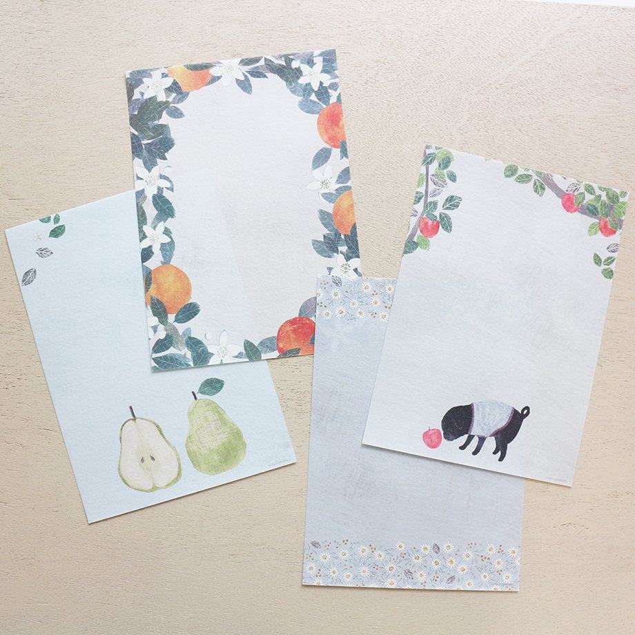 Yuko Omori Letter Pad - Slow Life - cozyca products - Default Title by Techo Treats Stationery