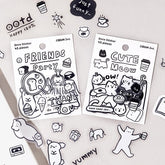 YURUKU IKO-YO Mixed Flake Seal - Cute Meow - Techo Treats