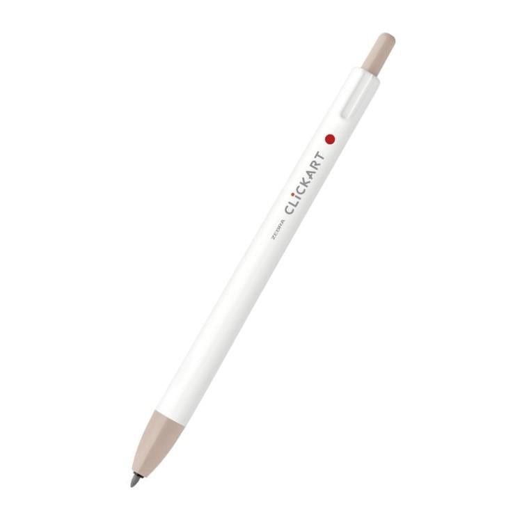 ZEBRA CLiCKART Water-based Marker - Pastel Colors (12 colors) (Gift) - ES - Brown Sugar by Techo Treats Stationery