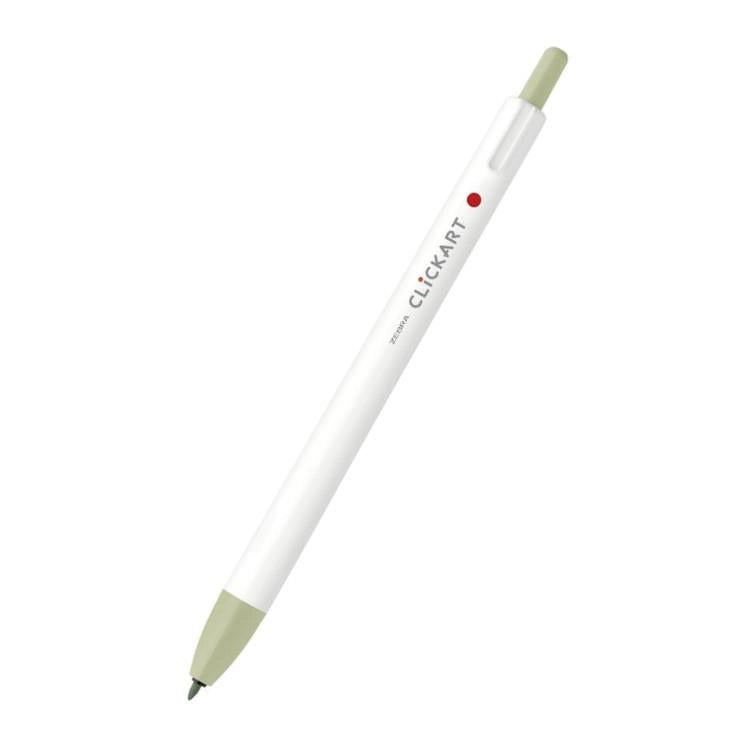 ZEBRA CLiCKART Water-based Marker - Pastel Colors (12 colors) (Gift) - LK - Light Khaki by Techo Treats Stationery