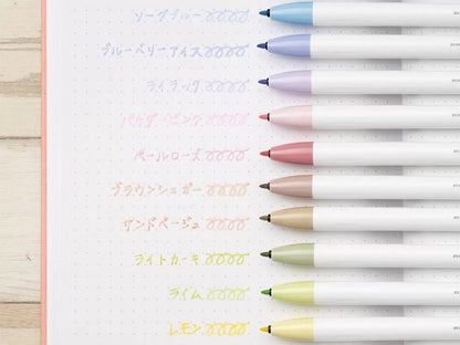 ZEBRA CLiCKART Water-based Marker - Pastel Colors (12 colors) (Gift) - POB - Powder Blue by Techo Treats Stationery