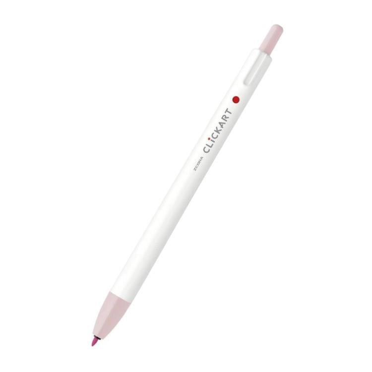 ZEBRA CLiCKART Water-based Marker - Pastel Colors (12 colors) (Gift) - POP - Powder Pink by Techo Treats Stationery