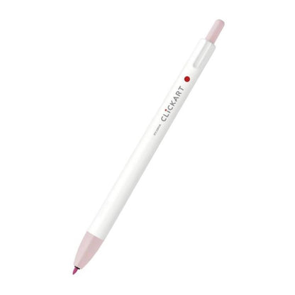 ZEBRA CLiCKART Water-based Marker - Pastel Colors (12 colors) (Gift) - POP - Powder Pink by Techo Treats Stationery