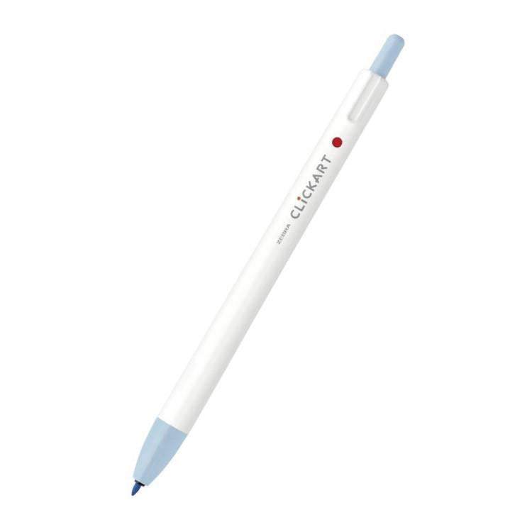 ZEBRA CLiCKART Water-based Marker - Pastel Colors (12 colors) (Gift) - SB - Soda Blue by Techo Treats Stationery