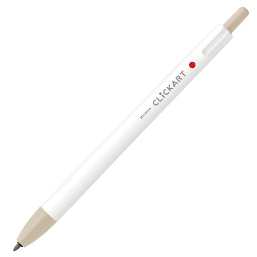 ZEBRA CLiCKART Water-based Marker - Pastel Colors (12 colors) (Gift) - SBE - Sand Beige by Techo Treats Stationery