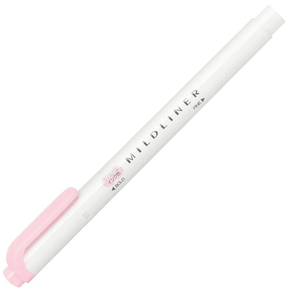 ZEBRA MILDLINER Highlighter - Additional Colors (10 colors) (Gift) - MBP - Mild Baby Pink by Techo Treats Stationery
