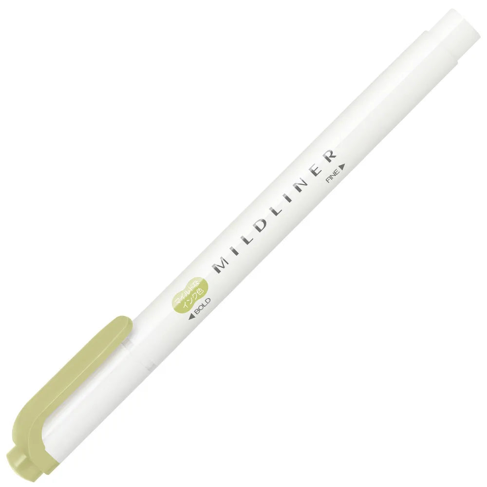ZEBRA MILDLINER Highlighter - Additional Colors (10 colors) (Gift) - MOL - Mild Olive by Techo Treats Stationery