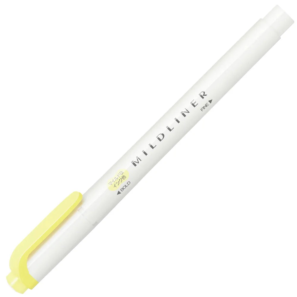 ZEBRA MILDLINER Highlighter - Additional Colors (10 colors) (Gift) - MSY - Mild Sherbet Yellow by Techo Treats Stationery