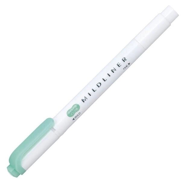 ZEBRA MILDLINER Highlighter - Basic Colors (2 colors) (Gift) - MBG - Blue Green by Techo Treats Stationery