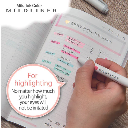 ZEBRA MILDLINER Highlighter - Basic Colors (2 colors) (Gift) - MGO - Gold by Techo Treats Stationery