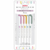 ZEBRA MILDLINER Highlighter - Calm Mild 5-Color Set - Default Title by Techo Treats Stationery