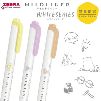 ZEBRA MILDLINER Highlighter - Illustraion Limited Edition (3 Colors) - Mild Sherbet Yellow by Techo Treats Stationery