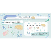 ZEBRA MILDLINER Highlighter - Limited Animal Pattern (10 colors) - MDB - Mild Dark Blue by Techo Treats Stationery
