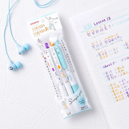 ZEBRA Sarasa &amp; Sarasa R Simple Pop Limited Edition - Trio (Set of 3 Pens) - Default Title by Techo Treats Stationery