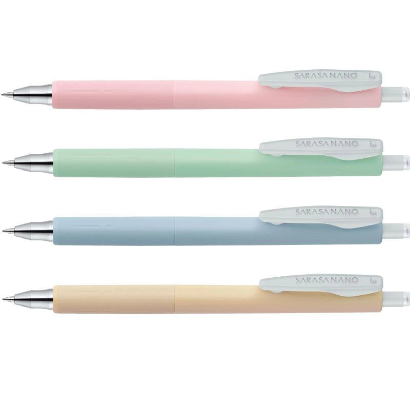 ZEBRA Sarasa Nano 0.3mm Gel Ballpoint Pen - Limited Smoke Color (4 Colors) - Smoke Pink 煙燻粉紅 by Techo Treats Stationery