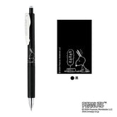 ZEBRA Snoopy Sarasa Nano 0.38mm Standard Color (4 colors) - Black by Techo Treats Stationery