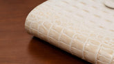 A6 International Crocodile Embossed Leather Planner - Cream White - Techo Treats