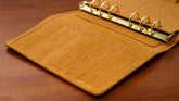 A6 International Crocodile Embossed Suede Leather Planner - Toffee - Techo Treats