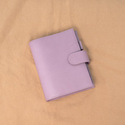 A6 International Lychee Grain Leather Planner - Violet Purple - Techo Treats