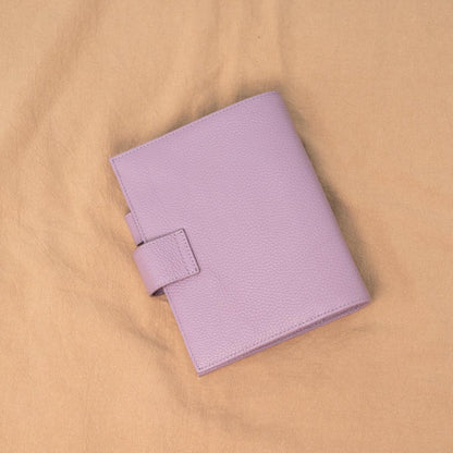 A6 International Lychee Grain Leather Planner - Violet Purple - Techo Treats