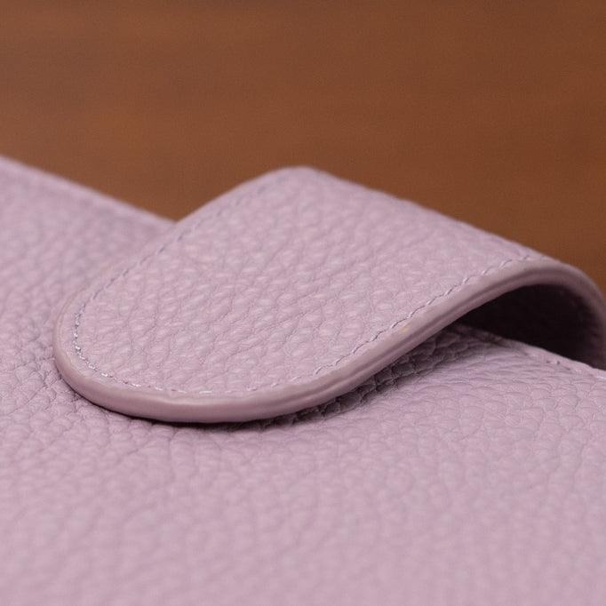 A6 International Lychee Grain Leather Planner - Violet Purple - Techo Treats