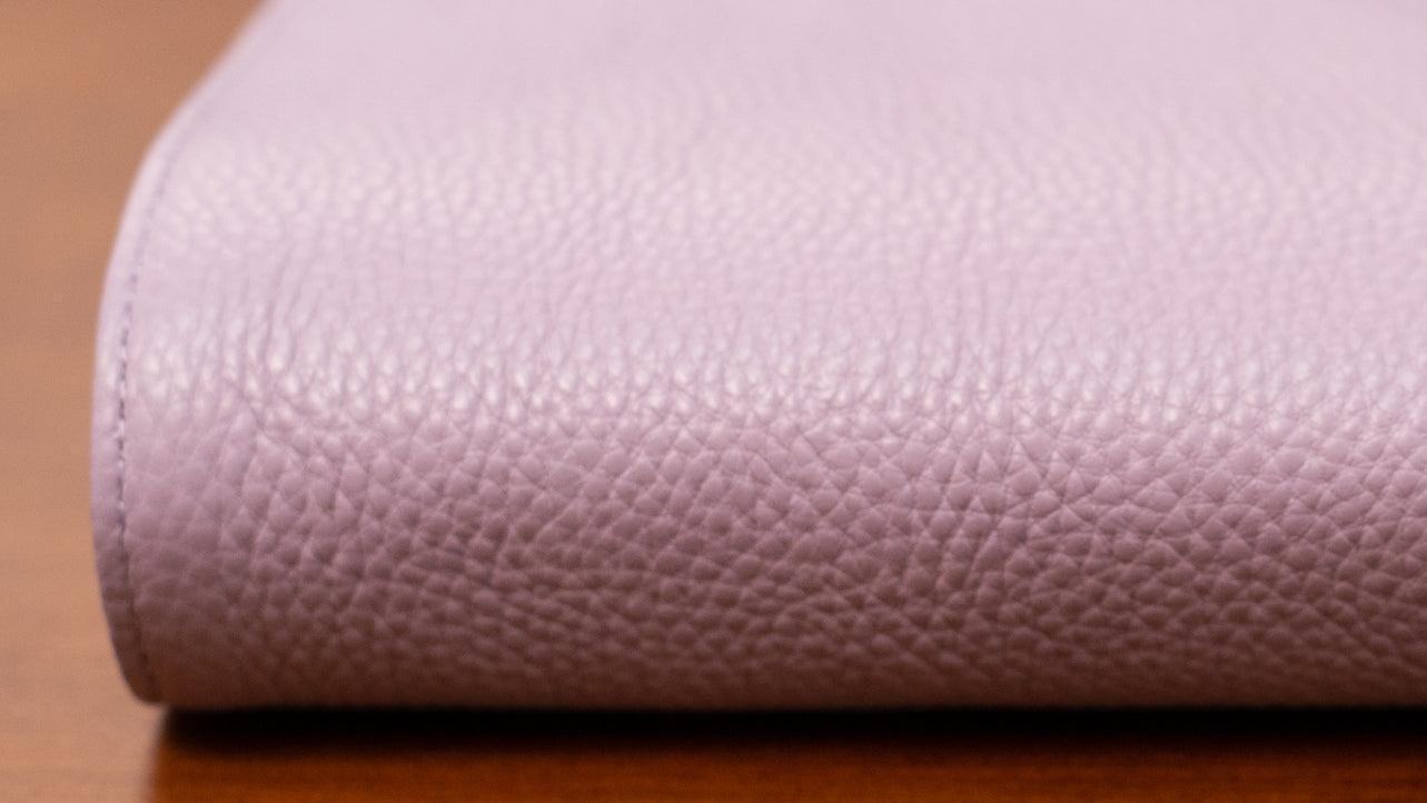 A6 International Lychee Grain Leather Planner - Violet Purple - Techo Treats