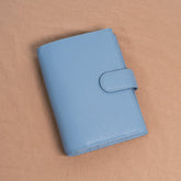 A6 Personal / Bible Lychee Grain & Nappa Leather Planner - Baby Blue x Light Blue - Techo Treats