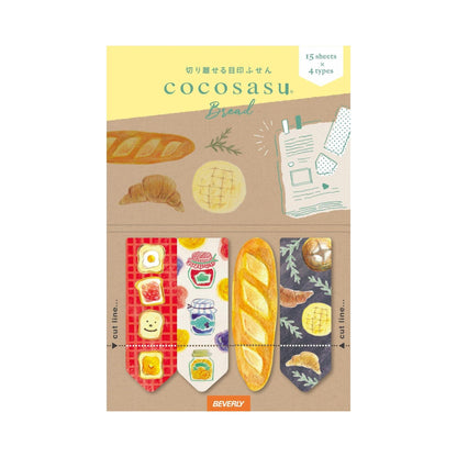 Beverly cocosasu Separable Sticky Notes - Food (2 designs) - Bread 麵包 by Techo Treats Stationery