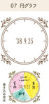 Daily Log Rubber Date Stamp - Pie Chart - Techo Treats