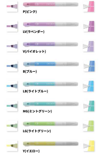 DECOT Vol.1 White Reversal Marker (8 colors) - Sun-Star Stationery - Pink by Techo Treats Stationery