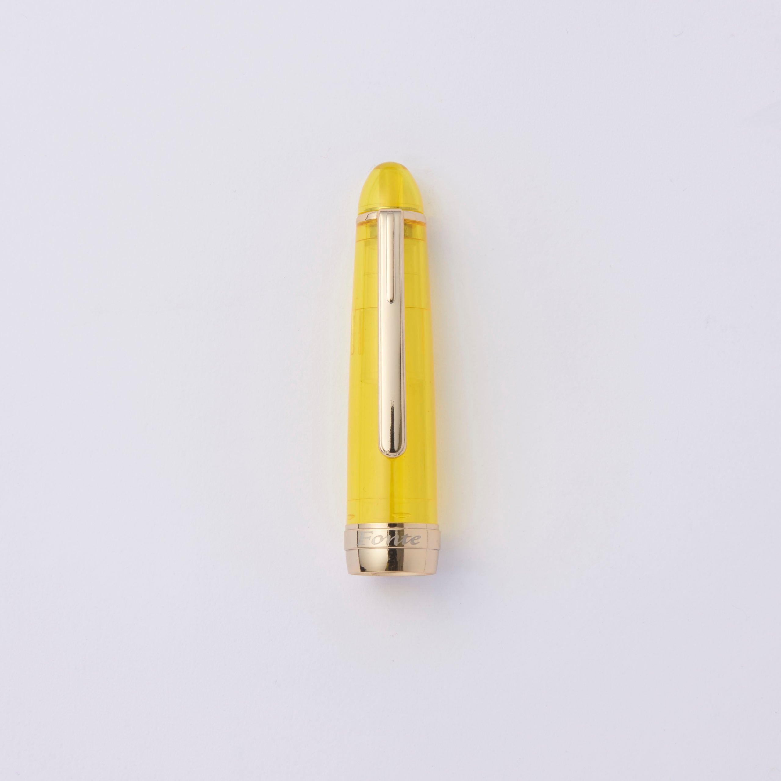 Fonte Pen Cap (12 colors) - Komamono Lab - Yellow 黃色 by Techo Treats Stationery