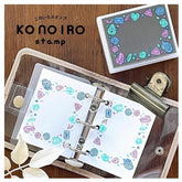 KONOIRO Paintable Penetrating Stamp - Bijou Pattern - Kodomo no Kao - Default Title by Techo Treats Stationery