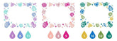 KONOIRO Paintable Penetrating Stamp - Bijou Pattern - Kodomo no Kao - Default Title by Techo Treats Stationery