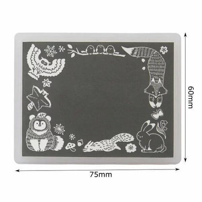 KONOIRO Paintable Penetrating Stamp - Forest Animal Pattern - Kodomo no Kao - Default Title by Techo Treats Stationery
