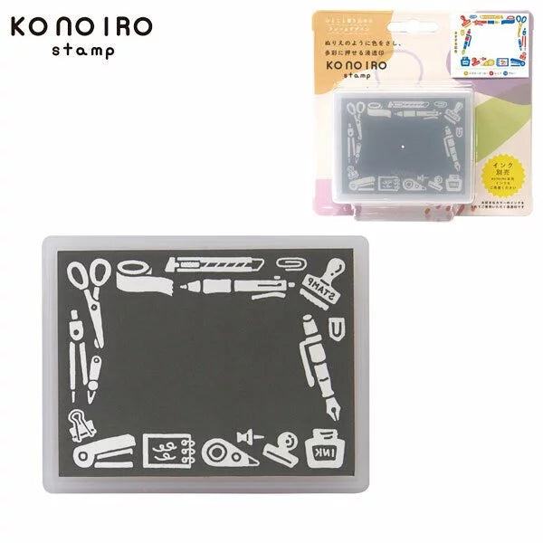 KONOIRO Paintable Penetrating Stamp - Stationery Pattern - Techo Treats