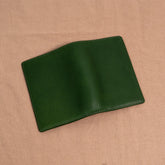 Micro 5 Narrow Minerva Box Leather Planner - Medium Green x Dark Red - Techo Treats