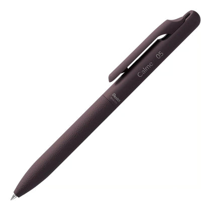 Pentel Calme Quiet Ballpoint Pen 0.5mm (4 body colors) - 2023 Limited - Chestnut Purple 栗紫 (Limited) by Techo Treats Stationery